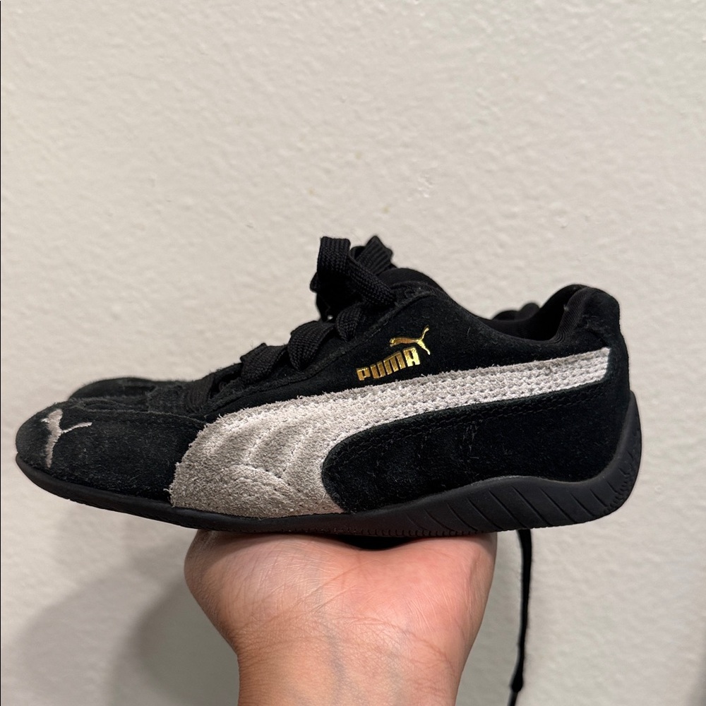 Puma Kids Black and White Sneakers